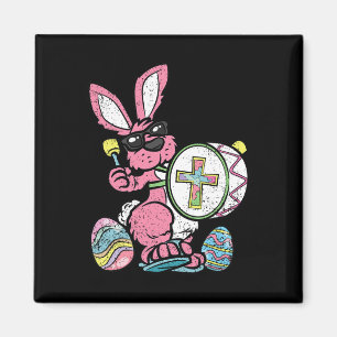 Bunny Drummer Easter Egg Hunting Spring Rabbit Jes Magnet