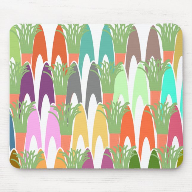 Bunny Ears and Carrots  Mouse Pad (Front)