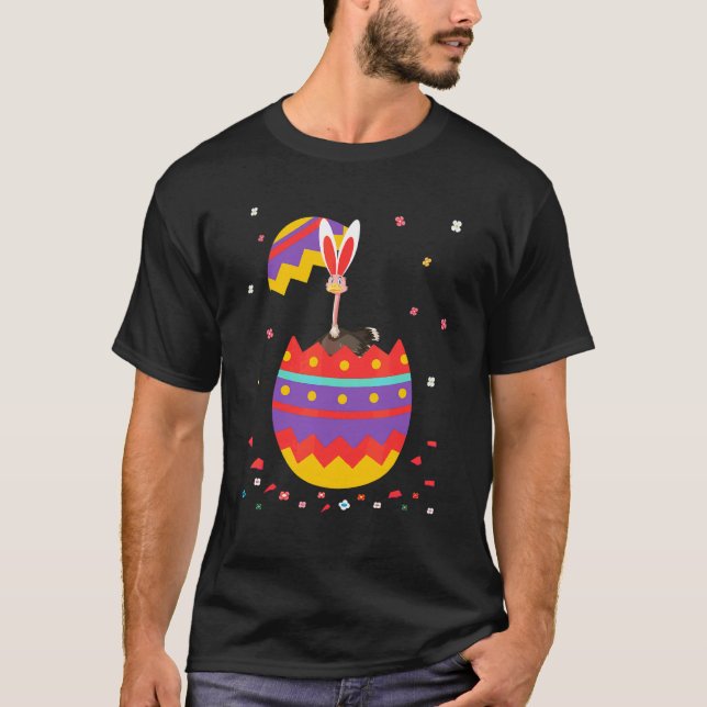 Bunny Ears Eggs Costume Cute Easter Day Graphic Os T-Shirt (Front)