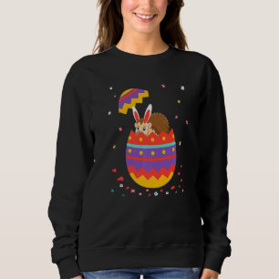 Bunny Ears Eggs Costume Cute Easter Day Graphic Po Sweatshirt