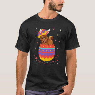 Bunny Ears Eggs Costume Easter Day Graphic Chow Ch T-Shirt