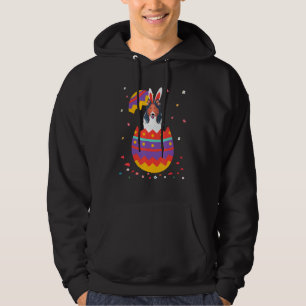 Bunny Ears Eggs Costume Easter Day Graphic Rough C Hoodie