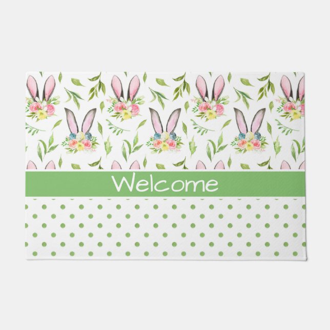 Bunny Ears & Eggs Doormat (Front)