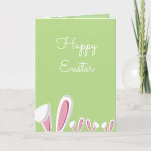 Bunny, Ears, Funny, Easter Holiday Card
