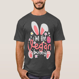 Bunny Ears I'm the Vegan Bunny Matching Easter Veg T-Shirt
