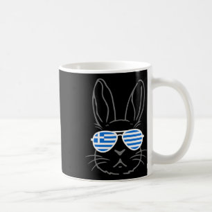 Bunny Ears Sungles Funny Easter 2025 Greece Flag G Coffee Mug