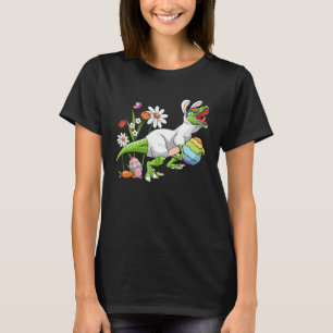 Bunny Easter Basket Stuffers Easter Dinosaur  Boys T-Shirt