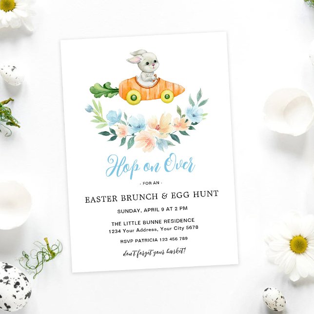 Bunny Easter Brunch & Egg Hunt Invitation (Creator Uploaded)