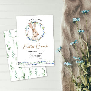 Bunny Easter Brunch Invitation
