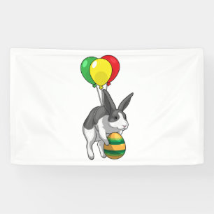 Bunny Easter Easter egg Balloons Banner