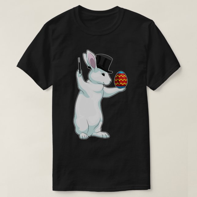 Bunny Easter Easter egg Wizard T-Shirt (Design Front)