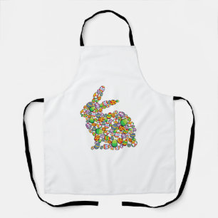 Bunny Easter Egg Hunting Cute Rabbit Spring  Apron