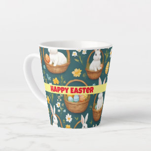 Bunny Easter Modern Collection Latte Mug