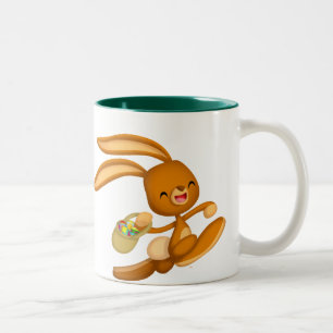 Bunny Easter on the Loose!! cartoon mug