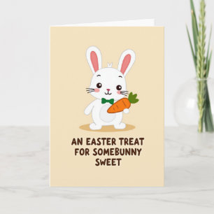 Bunny Easter Treat Card