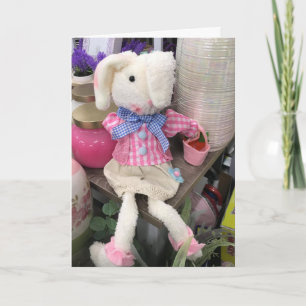BUNNY *EASTER WISHES* & *SPRING WISHES* TOO! CARD