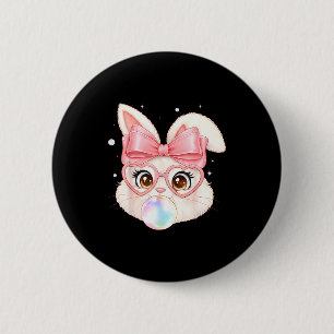 Bunny egg funny for kids girls boys women youth 6 cm round badge
