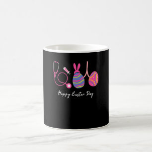 Bunny Egg Lungs Respiratory Nurse Therapist Happy Coffee Mug