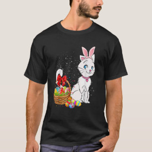 Bunny Eggs Costume Mens Womens Kids Cute Cat East T-Shirt