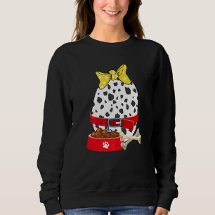 Bunny Eggs Dalmatian Dog Print Bunny Toddler Easte Sweatshirt
