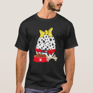 Bunny Eggs Dalmatian Dog Print Bunny Toddler Easte T-Shirt