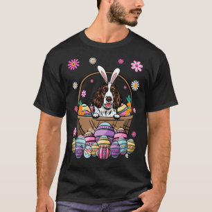 Bunny Eglish Springer Spaniel Dog Happy Easter Day T-Shirt