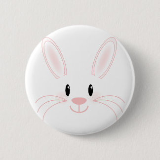 Bunny Face 6 Cm Round Badge