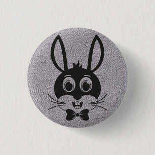 Bunny Face Boy-32886 3 Cm Round Badge
