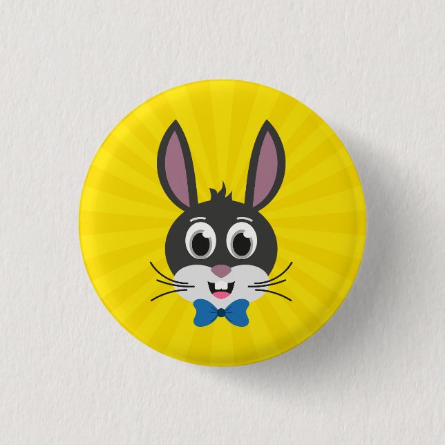 Bunny Face Boy-32886 3 Cm Round Badge (Front)