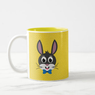 Bunny Face Boy-32886 Two-Tone Coffee Mug