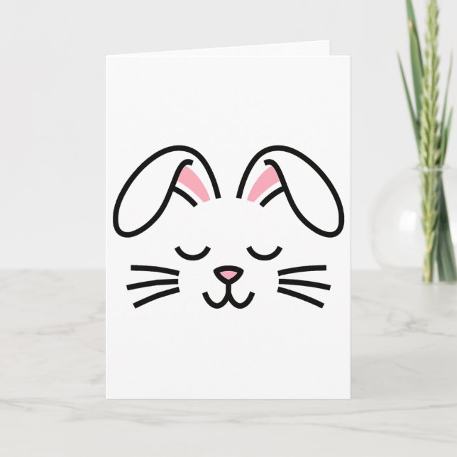 Bunny Face  Card (Front)