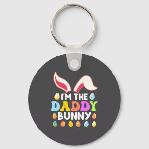 Bunny Face Cool Easter Bunny With Gles Daddy Fa Key Ring