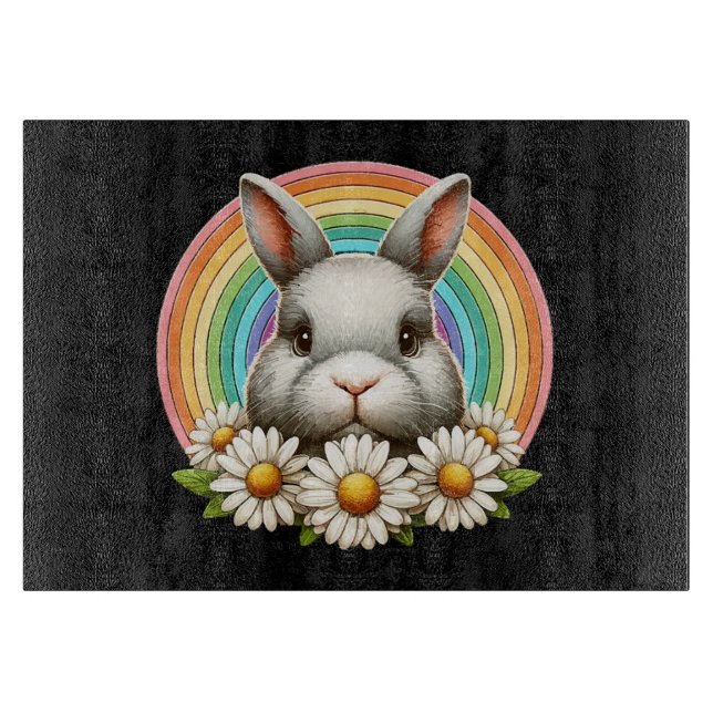 Bunny Face Cutting Board (Front)