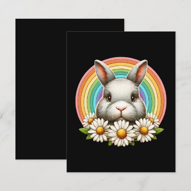 Bunny Face Enclosure Card (Front/Back)