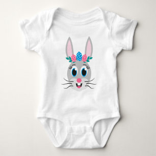 Bunny Face Girl-32885 Baby Bodysuit