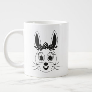 Bunny Face Girl-32885 Large Coffee Mug
