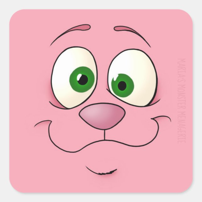 Bunny face, sticker (Front)