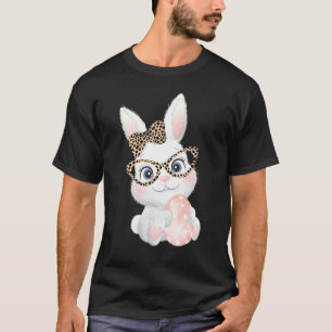 Bunny Face Sunglasses Tie Dye Glasses Headband Eas T-Shirt
