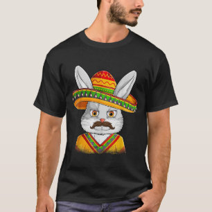 Bunny Face With Sombrero Boys Men Kids Easter Day8 T-Shirt