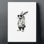 Bunny Face with Sunglasses Easter Day for Boys Men Plaque<br><div class="desc">Bunny Face with Sunglasses Easter Day for Boys Men Kids T-Shirt_1</div>