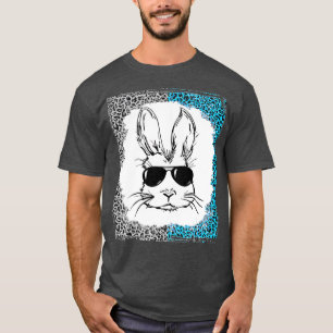 Bunny Face With Sunglasses For Boys Men Kids Easte T-Shirt