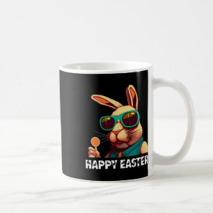 Bunny Face With Sungles Boys Men Kids Women Easter Coffee Mug