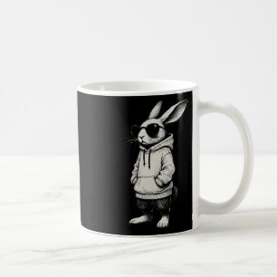 Bunny Face With Sungles Easter Day For Boys Men Ki Coffee Mug