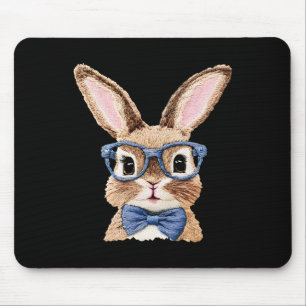 Bunny Face With Sungles For Boys Men Kids Easter D Mouse Pad
