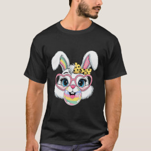 Bunny Face With Sungles For Boys Men Kids Easter D T-Shirt