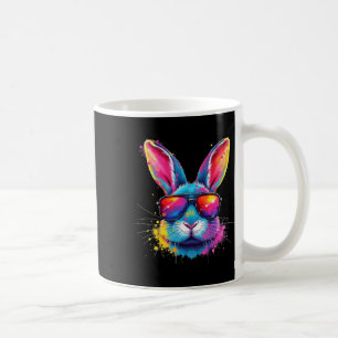 Bunny Face With Tie Dye Gles Happy Easter Day Men Coffee Mug