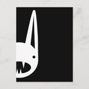 BUNNY FACES POSTCARD
