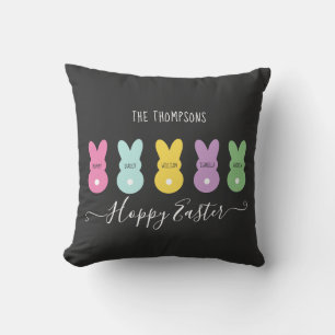 Bunny Family of 5 Easter Cushion