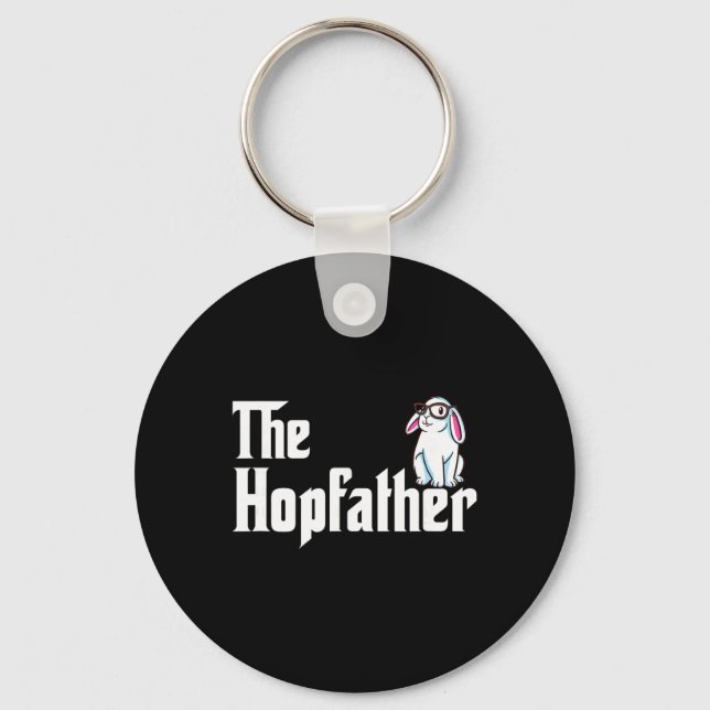 Bunny Father Funny Rabbit Lover Whisperer Easter D Key Ring (Front)
