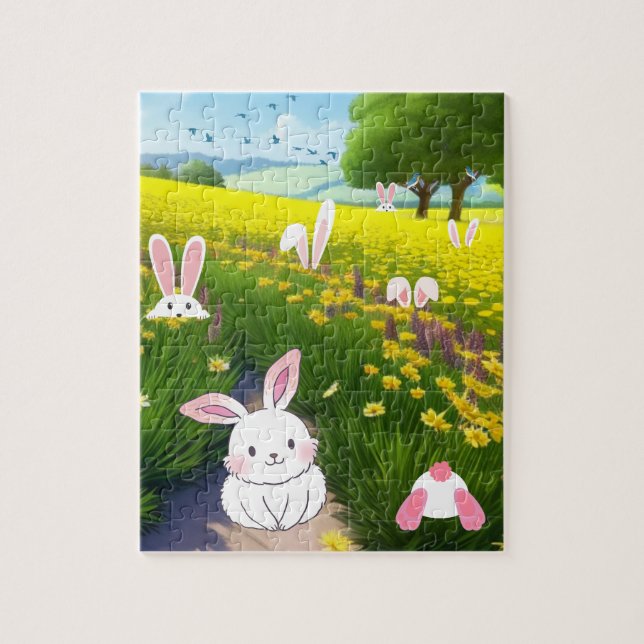 Bunny Field Jigsaw Puzzle (Vertical)